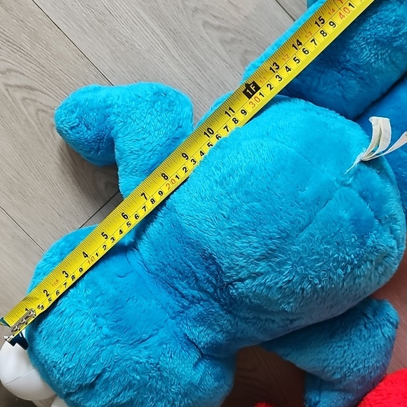 ❤️Vintage 90s Tyco Sesame Street Giant 13" Elmo & Cookie Monster Plush - Picture 11 of 11